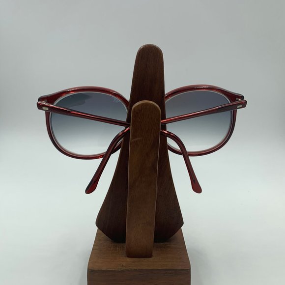 Vintage Chase Burgundy Round Sunglasses Frames - Picture 4 of 6